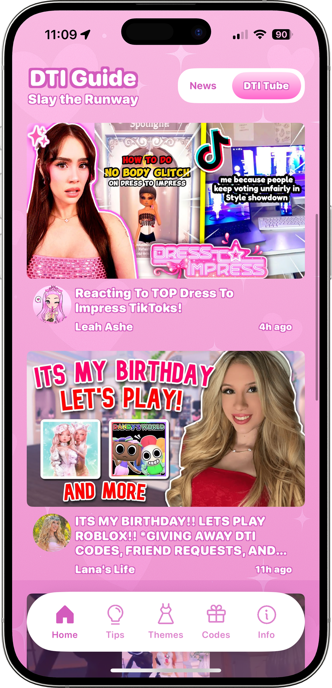  Watch your favorite creators right in the app for instant inspo.